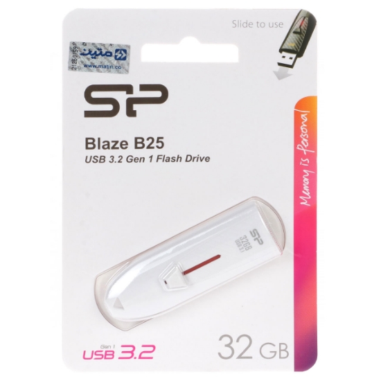 تصویر فلش مموری سیلیکون پاور مدل B25 USB3.2 ظرفیت 32 گیگابایت