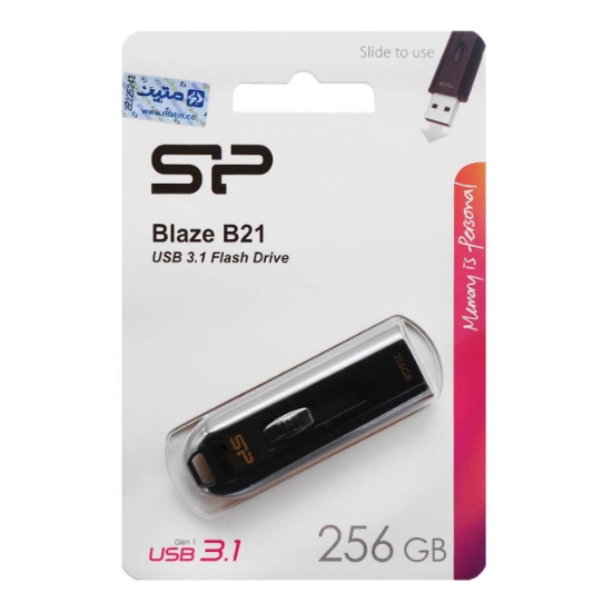 تصویر فلش مموری سیلیکون پاور مدل USB 3.2  Blaze B21 ظرفیت 256 گیگابایت