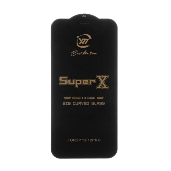 تصویر گلس گوشی Full Cover Super X برای iPhone 12 / 12 Pro
