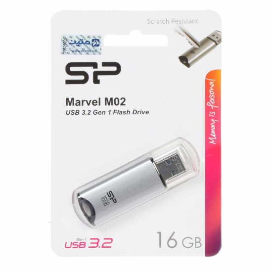 تصویر فلش مموری سیلیکون پاور مدل Marvel M02 USB3.2 ظرفیت16 گیگابایت