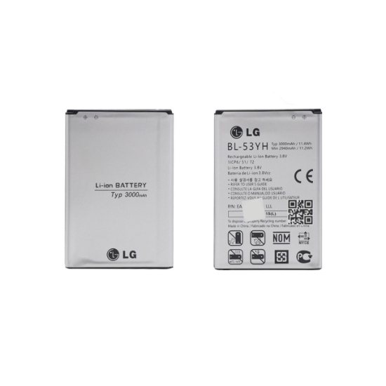 تصویر باتری موبایل با ظرفیت 3000mAh مناسب برای گوشی موبایل ال جی G3