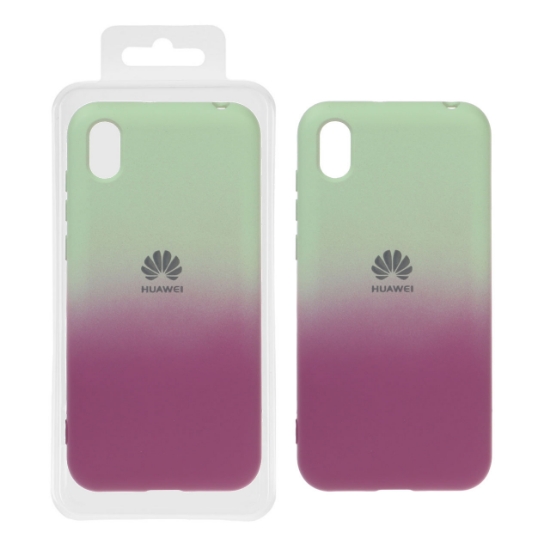 تصویر قاب گوشی سیلیکونی دو رنگ محافظ لنزدار برای Huawei Y5 2019 - طرح 260