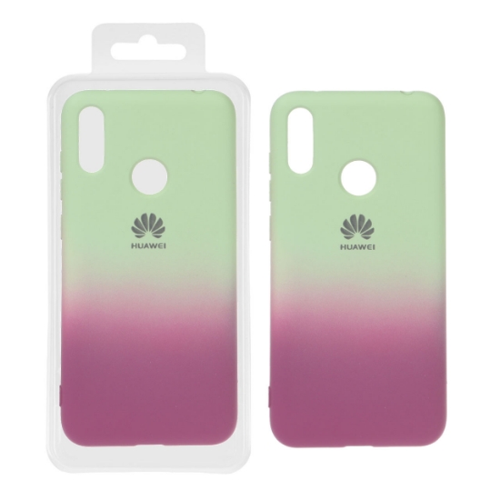 تصویر قاب گوشی سیلیکونی دو رنگ محافظ لنزدار برای Huawei Y7 Prime 2019 - طرح 268