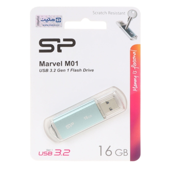 تصویر فلش مموری سیلیکون پاور مدل Marvel M01 USB3.2 ظرفیت 16 گیگابایت