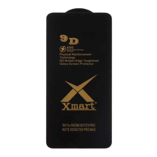 تصویر گلس گوشی Full Cover X Mart 9D-ESD برای Xiaomi Poco X3 / Poco X3 Pro / Poco F3 / Poco F3-GT / Redmi Note 9S / Redmi Note 9 Pro / Redmi Note 9