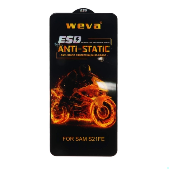 تصویر گلس گوشی Full Cover ESD Anti Satic - Weva برای Samsung S21 FE