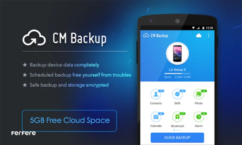 بکاپ گرفتن از گوشی اندروید - برنامه CM Backup