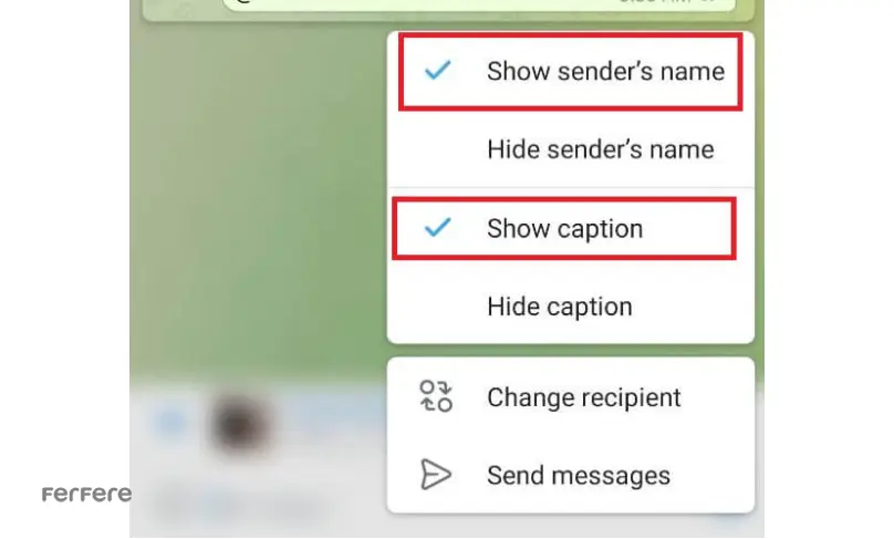 فوروارد در تلگرام بدون اسم فرستنده