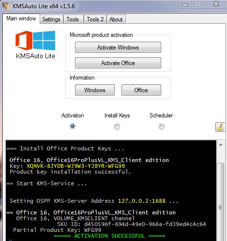 فعال سازی آفیس با KMSAuto Lite 2