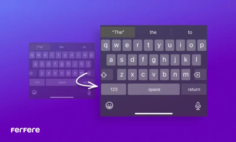 تایپ آسان با آیفون