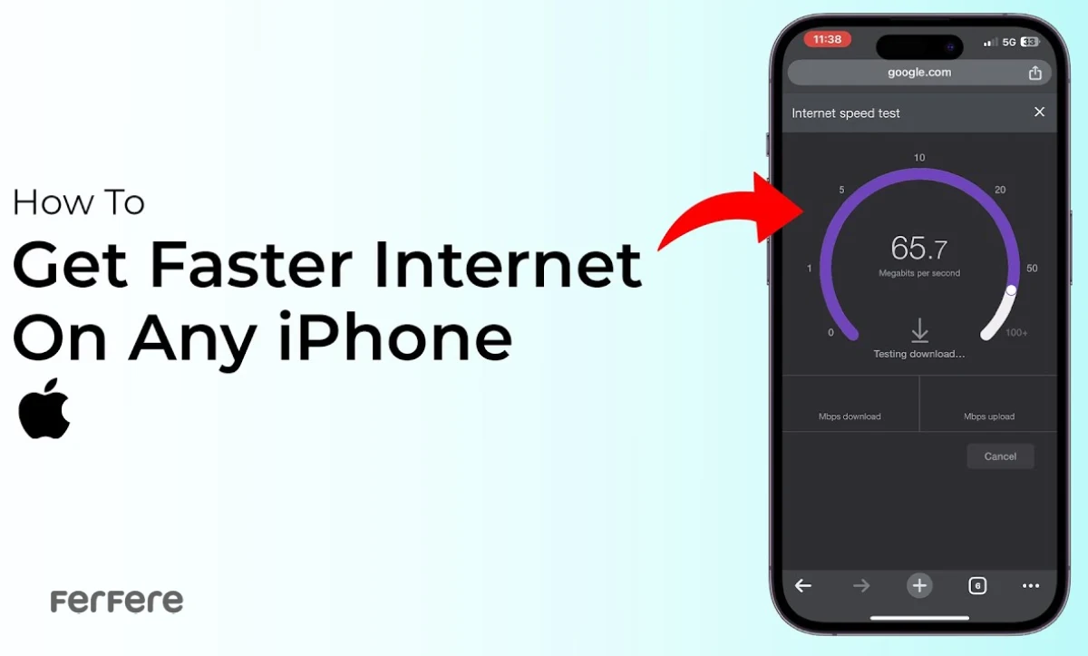 بالا بردن سرعت اینترنت گوشی ایفون
