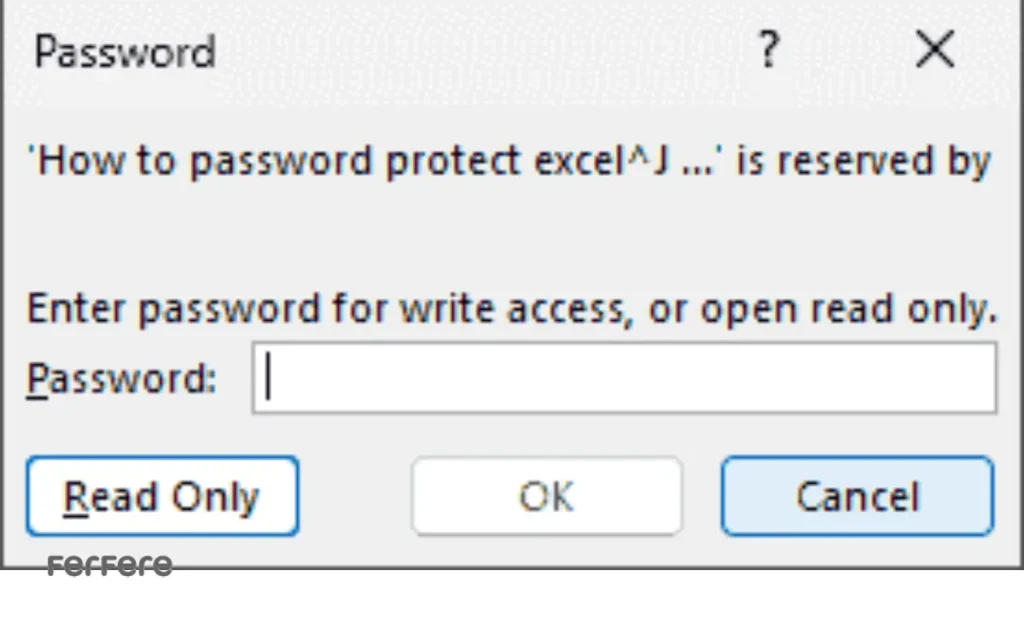 پسورد گذاشتن روی فایل اکسل