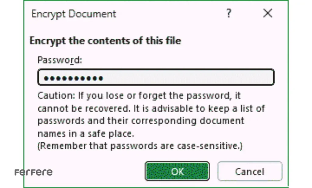 پسورد گذاشتن روی فایل اکسل