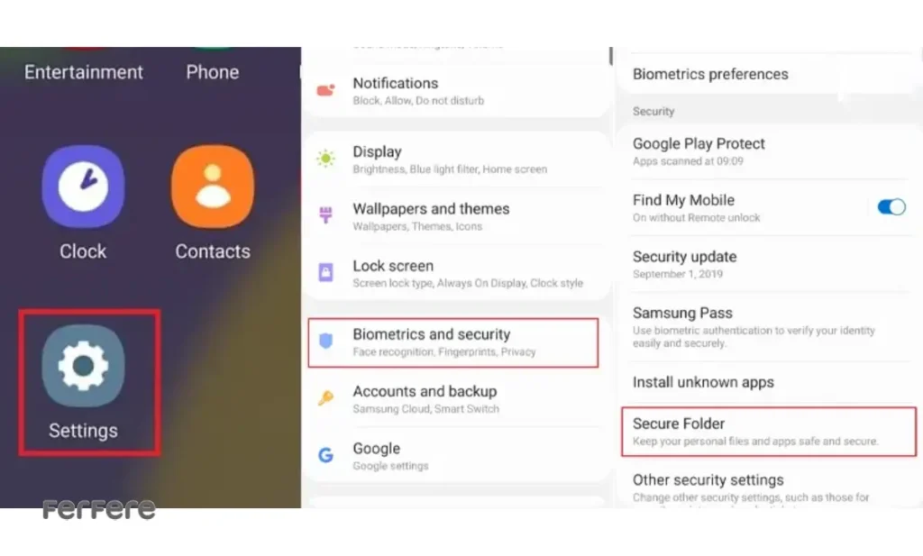 پوشه امن سامسونگ