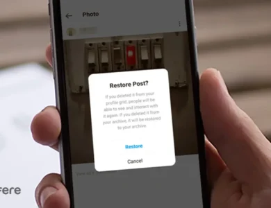برگرداندن پست حذف شده اینستاگرام