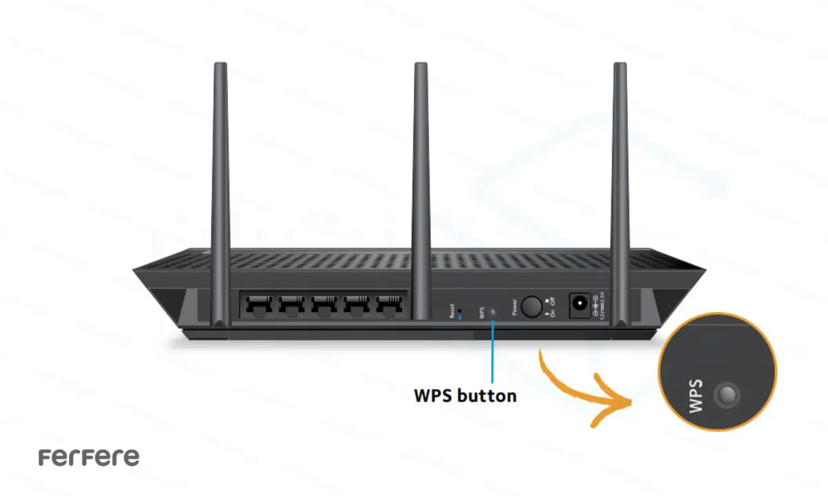کلید WPS روی مودم