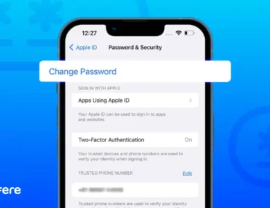 تغییر رمز اپل آیدی