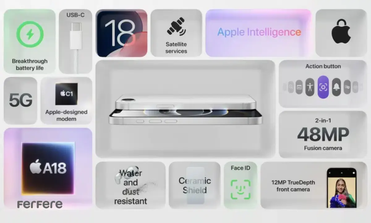 بررسی مشخصات آیفون 16e