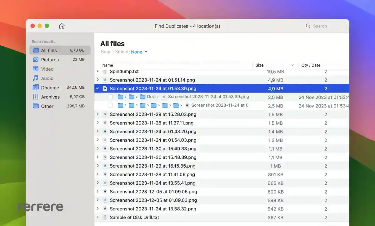 حذف فایل های تکراری در macOS با Duplicate File Finder Remover