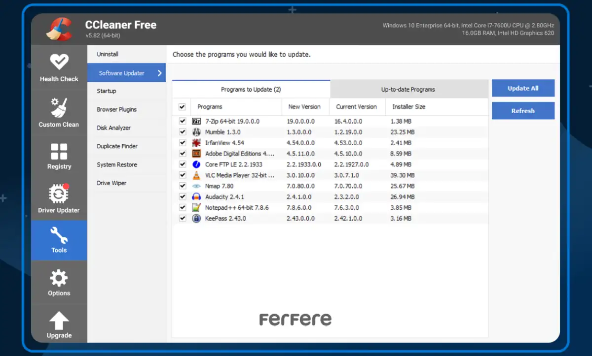 حذف فایل های تکراری در macOS با ccleaner