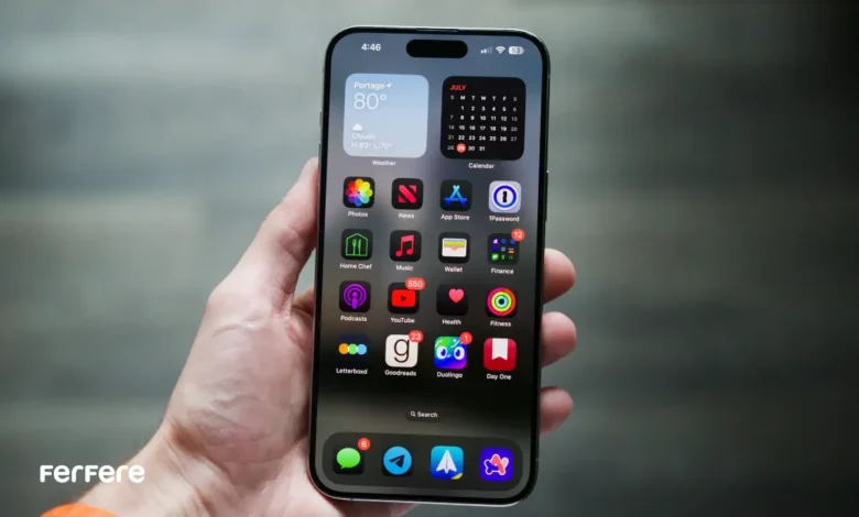 چیدمان آیکون ها در ios 18