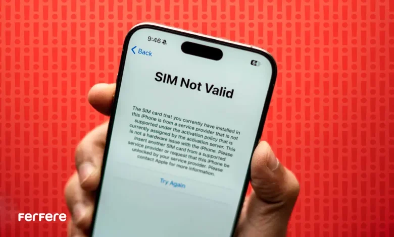 حل ارور Invalid SIM در آیفون