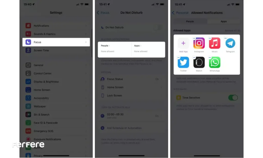 مشکل کار نکردن حالت تمرکز در آیفون