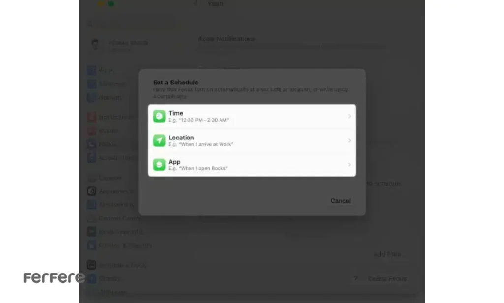 حالت تمرکز در مک