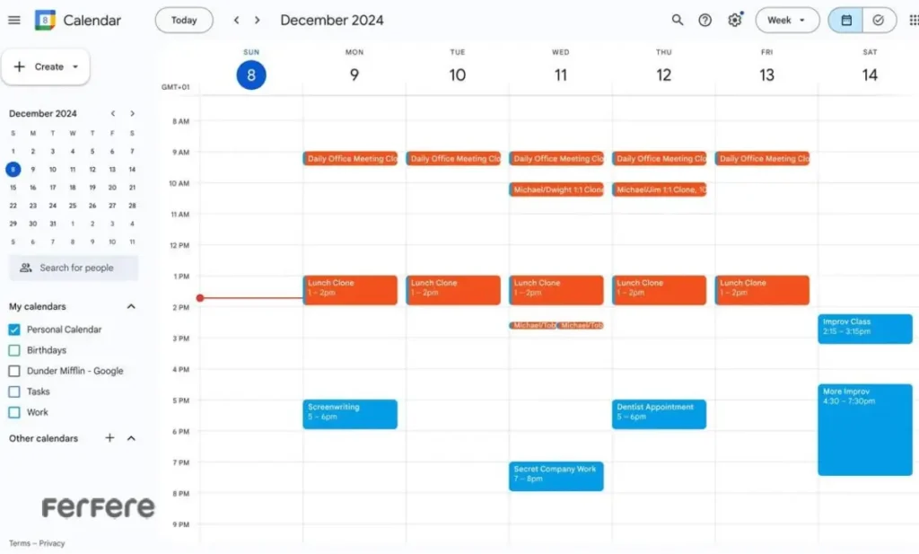 استفاده از گوگل کلندر