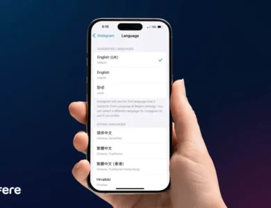 تغییر زبان جداگانه هر برنامه در آیفون