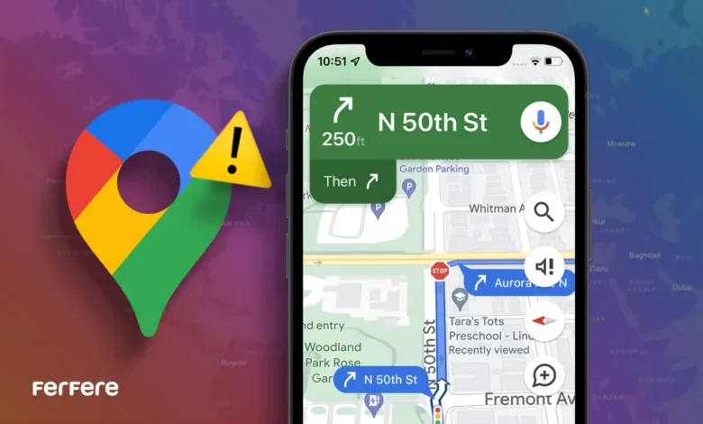 رفع مشکل گوگل مپ روی آیفون