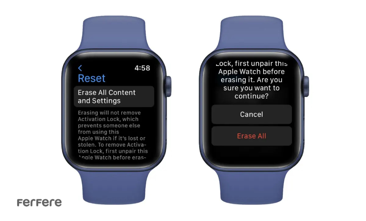 حذف اپل آیدی از اپل واچ