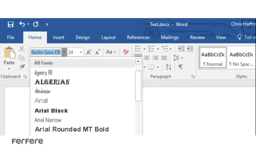 رفع مشکل بهم ریختگی متن در ورد