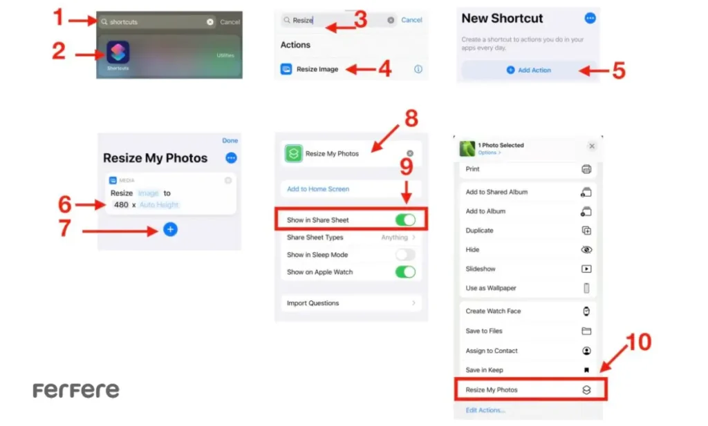 کاهش حجم عکس در آیفون
