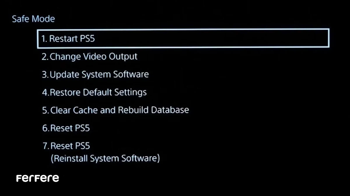 پاک کردن حافظه پنهان PS4 و PS5