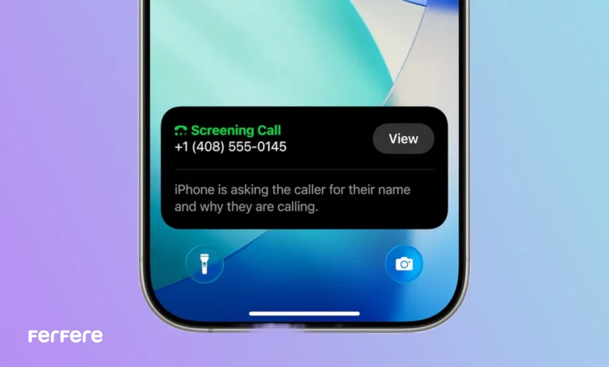 قابلیت Call Screening در ios26