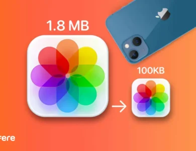 کاهش حجم عکس در آیفون