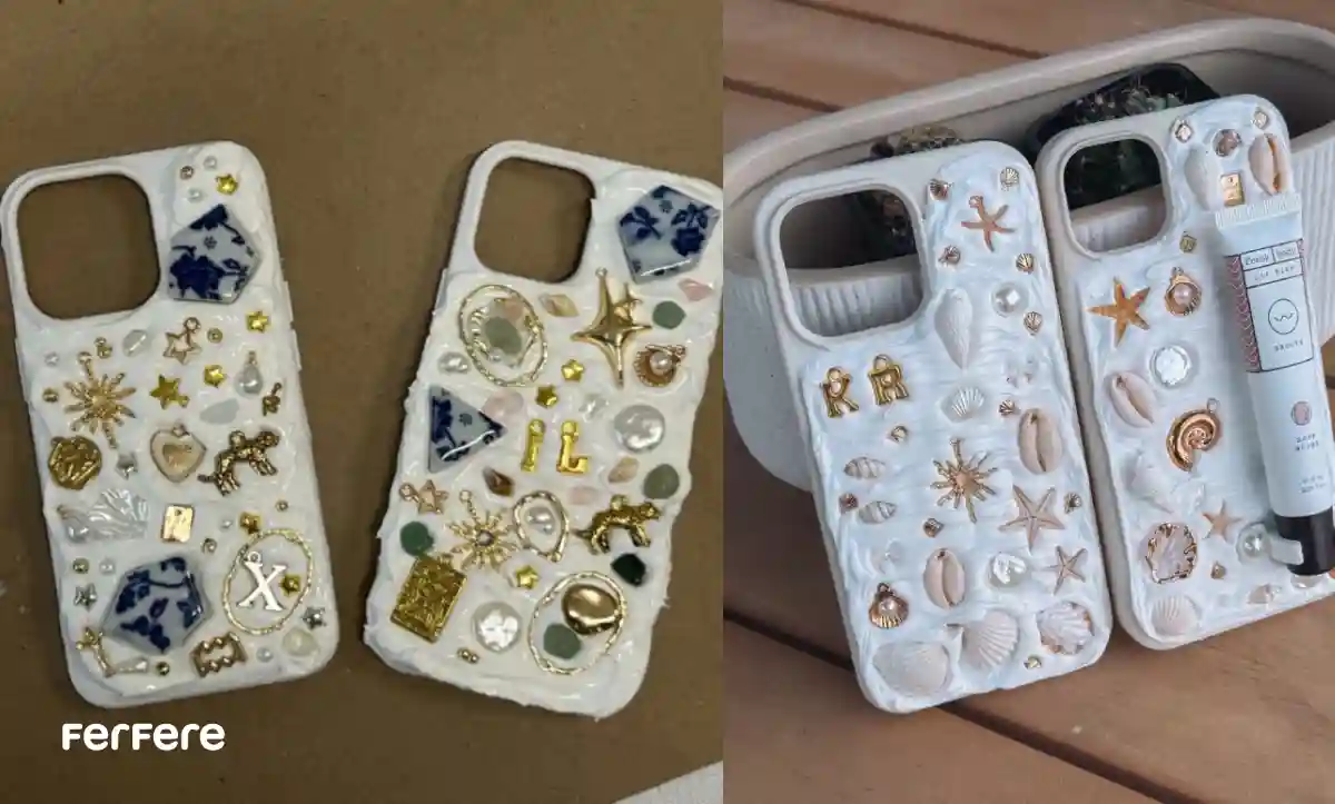 ساخت قاب گوشی دخترانه با طراحی دست ساز