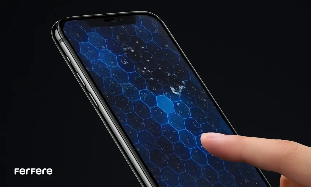 تاثیر گلس روی تاچ گوشی