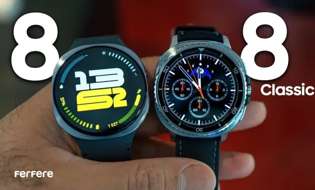 مقایسه سامسونگ گلکسی واچ ۸ وواچ ۸ کلاسیک