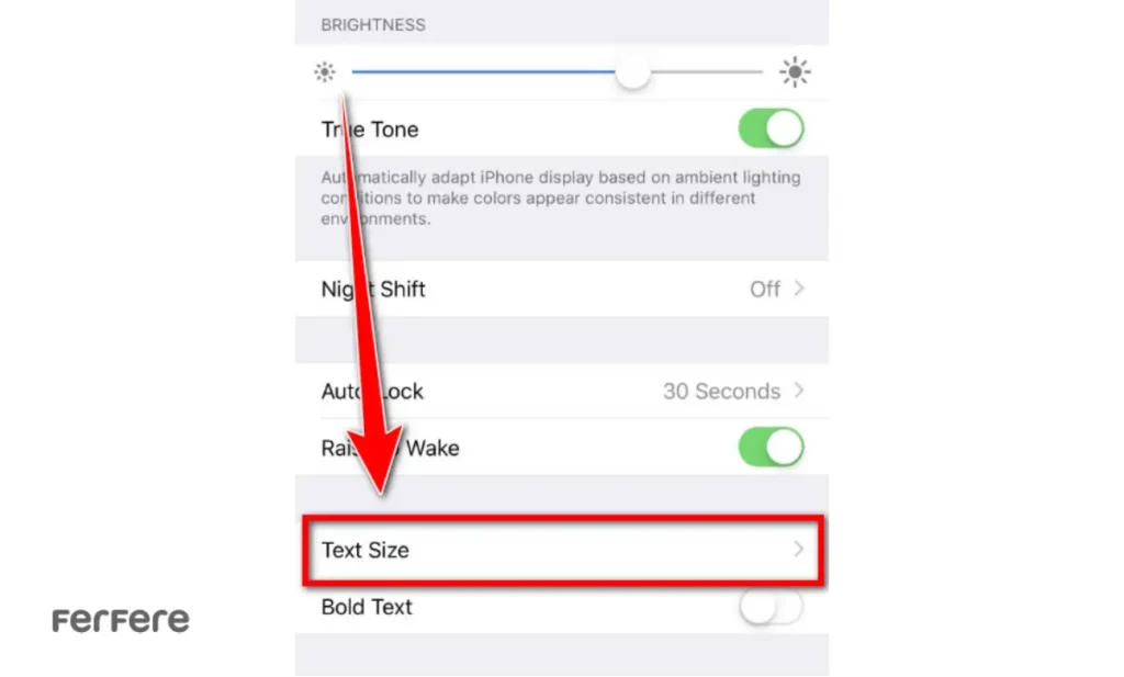 تغییر فونت آیفون