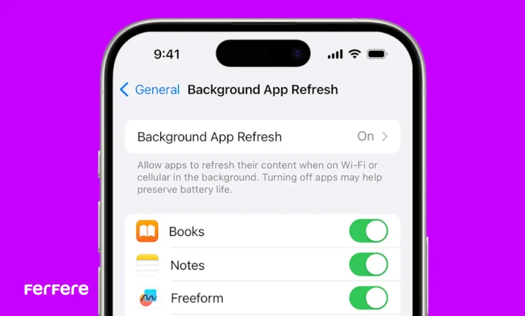 بستن اپهای پسزمینه آیفون
