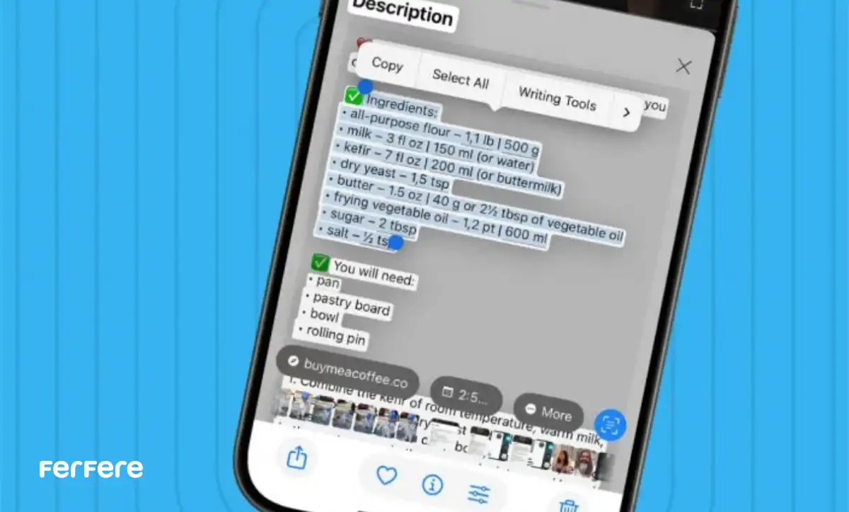 قابلیت Live Text در آیفون