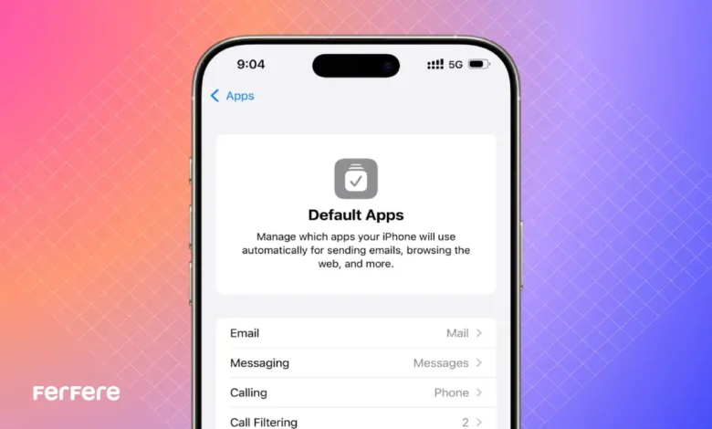 تغییر اپ پیش فرض آیفون