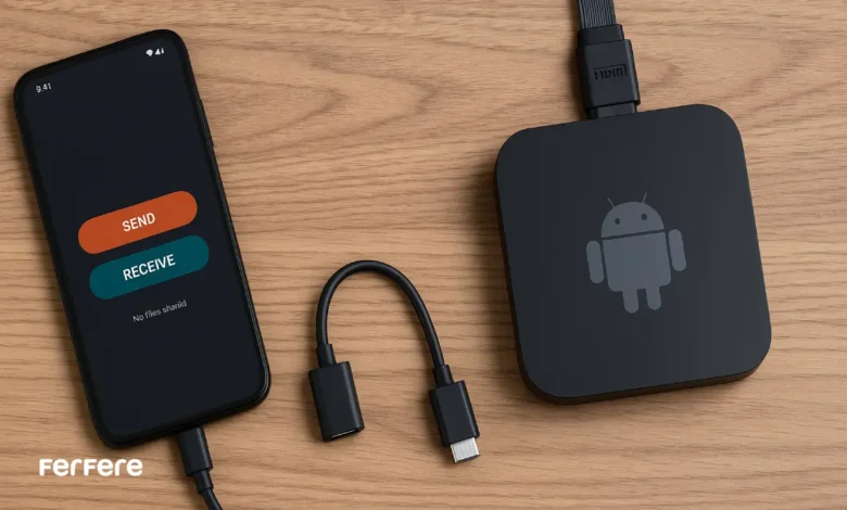 انتقال فایل از گوشی به اندروید باکس