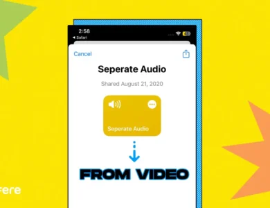 استخراج صدا از ویدیو آیفون