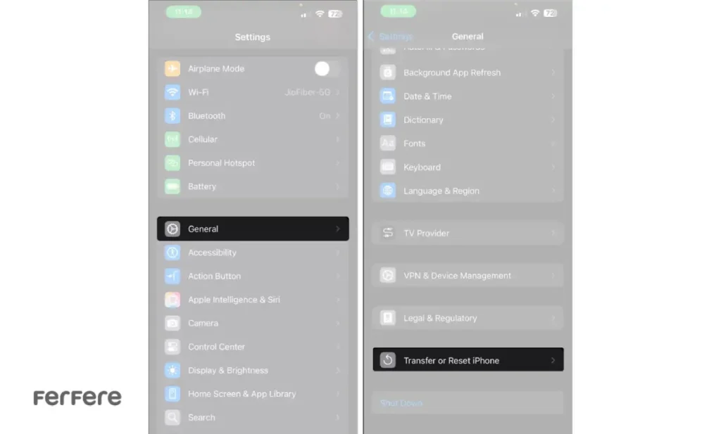 ریست صفحه اصلی آیفون