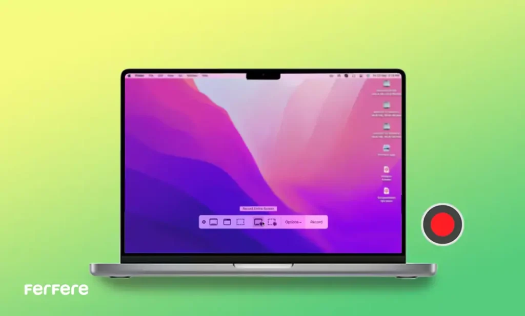 اسکرین رکورد مک بوک