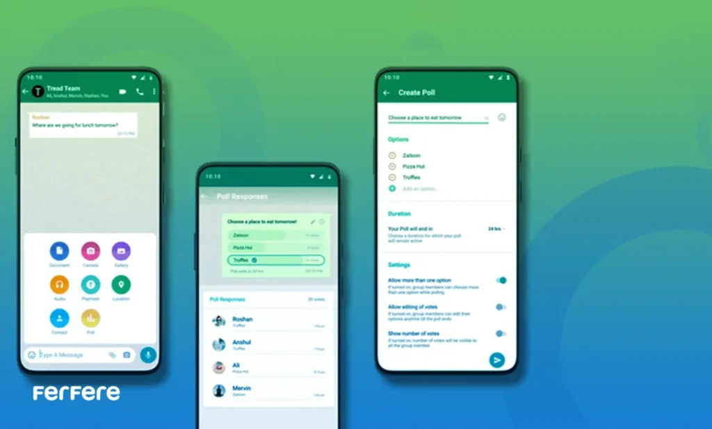 نظرسنجی در واتساپ