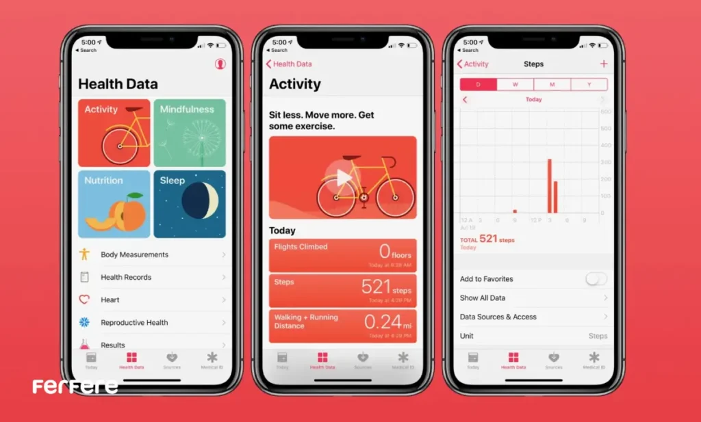 استفاده از برنامه Health در آیفون